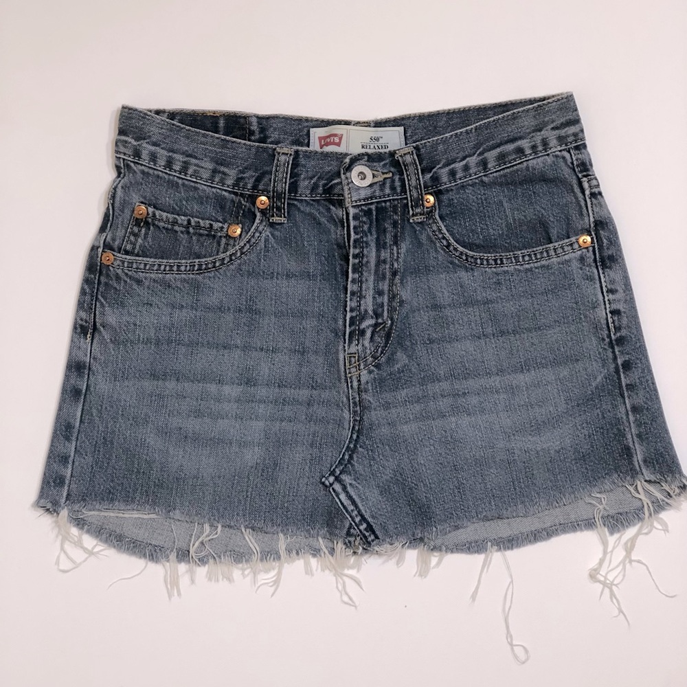 LEVIS 501 Custom Mini Denim Skirt | XS